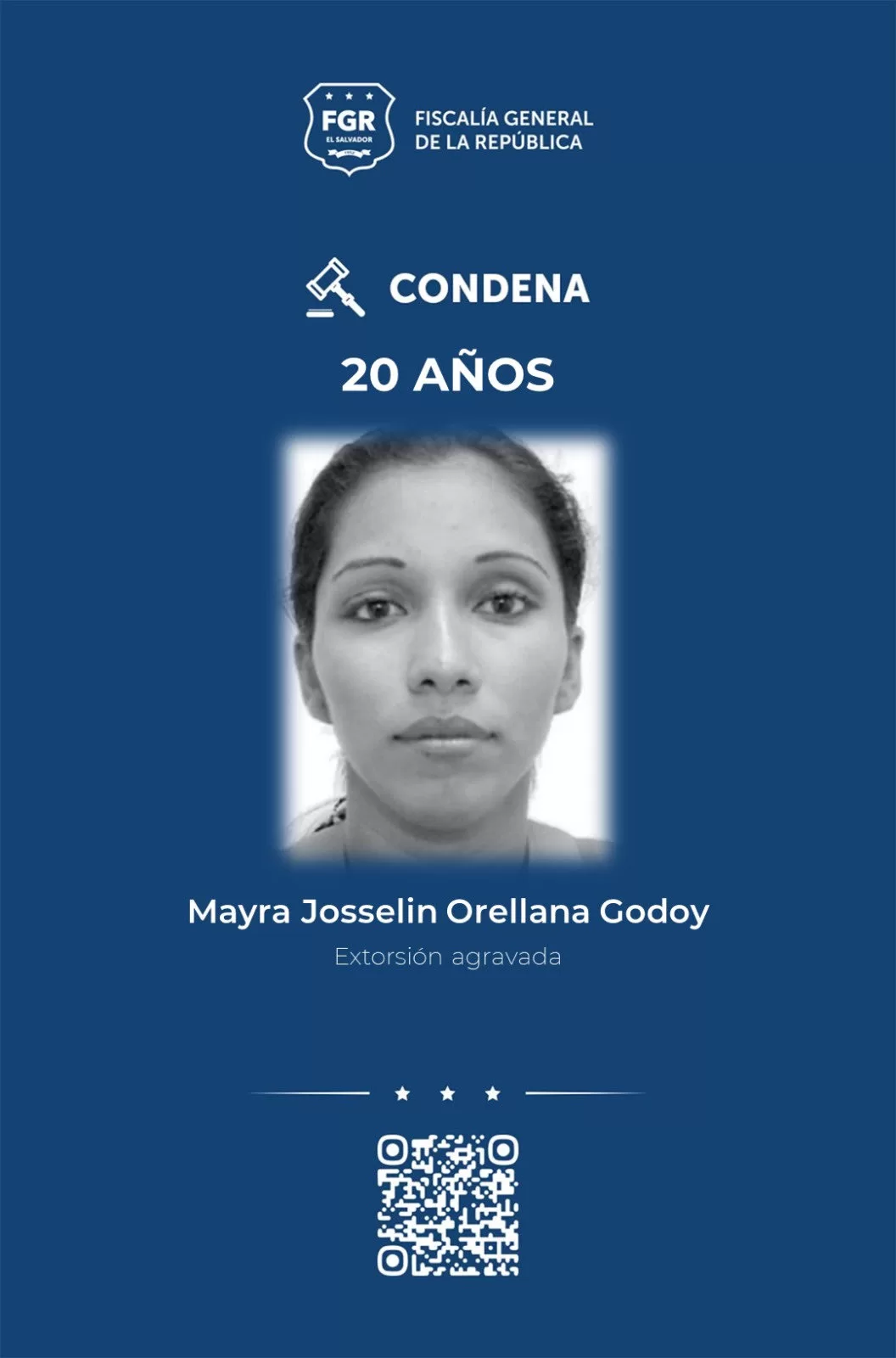 Condenan a 20 años de prisión a integrante de la MS por extorsionar a comerciante en Nueva Concepción
